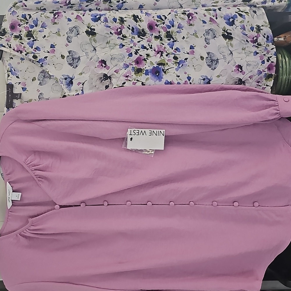 2fer Nine West & Limited S LS Blouses